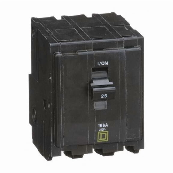Square D Circuit Breaker,25A,Plug In,120/240V,3P QO325