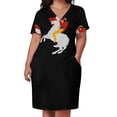 thumbnail image 3 of Vestido de bolsillo suelto versión minimalista de Napoleón, tendencia de ropa de mujer 2025, vestido largo de mujer, vestido de verano para mujer, 3 of 7