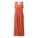 thumbnail image 4 of Vestido largo sin mangas con cuello en V y color liso para mujer: corte holgado, bolsillos, vestido informal cómodo para el día a día., 4 of 5
