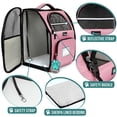 thumbnail image 4 of Mochila Portadora para Perros PetAmi para Gato y Cachorro hasta 8 kg Rosa, 4 of 7