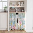 thumbnail image 6 of Easter Eggs Kitchen Curtains 45 Inch Length, Spring Daisy Eucalyptus Leaves Light Blue Wood Tiers Curtains for Bathroom Bedroom Cafe, Light Filtering Small Window Treatment Drapes 2 Panels 42"Wx45"L, 6 of 8