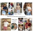 thumbnail image 4 of BTFBM Womens Sweaters Polka Dot Short Sleeve Sweater for Women Crew Neck Knit Summer Tops Business Dressy Casual Blouses, 4 of 9