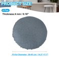 thumbnail image 2 of Uxcell Stool Covers Round Elastic Bar Stool Covers Washable Stool Cushion Slipcover Dark Grey 14"-18", 2 of 7