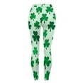thumbnail image 6 of Vekome Green Womens Leggings Plus Size St Patricks Day High Waisted Yoga Pants Seamless Clover Lightweight Running Tights 3XL, 6 of 8