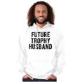 thumbnail image 4 of Future Trophy Husband Engagement Men's Big & Tall Graphic Hoodie Brisco Brands 3X, 4 of 5
