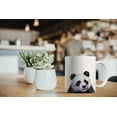 thumbnail image 6 of WIRESTER 11 Oz Ceramic Tea Cup Coffee Mug, Panda Bear Polygon, 6 of 7
