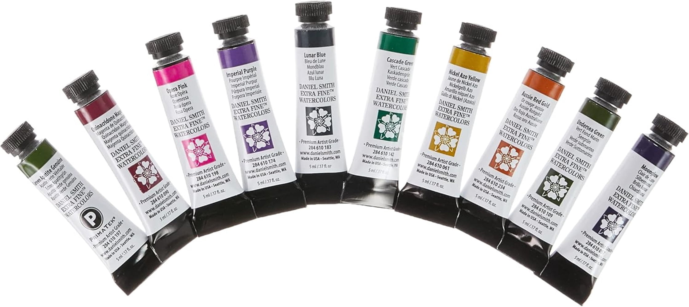 DANIEL SMITH Watercolor, 5ml tubes, Jean Haines Master Artist Set 10 Watercolor Tubes