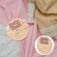 thumbnail image 2 of Baby Announcement Sign For Newborn Hello World Nursery Decor Sign Baby Milestone Sign, 2 of 2