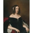 thumbnail image 3 of Miklós Barabás 12x14 Black Modern Framed Museum Art Print Titled - Portrait of a Young Widow (1842), 3 of 5