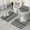 Black White Ethnic, variant on Black White Ethnic Pattern Bathroom Rugs Sets 3 Piece,Toilet Cover Set,Absorbent Non Slip Bathroom Mats Sets with U-Shaped Contour Rug Toilet Rug Set