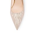 thumbnail image 3 of FSJ Women Graceful Pointy Closed Toe Slip On Pumps Shiny Glitter High Heel Sexy Banquet Formal Event Bridal Dress Shoes Size 5.5 Champagne, 3 of 4