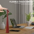 thumbnail image 4 of Lámpara Mesa Elegante Y Delgada Con Tallo Cónico Poste Vertical Vista A La Escritorio Portátil Noche Creativa para Recargable Por USB Atenuación 3 Colores 1800mAh, 4 of 9