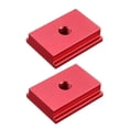 thumbnail image 1 of Deslizador de 2 piezas, tuerca deslizante práctica de aleación de aluminio de tornillo de plantilla, para metalurgia, carpintería, cierre de ranura, sujeción de trabajo de M6 rojo Sunnimix Deslizador de pista, 1 of 5