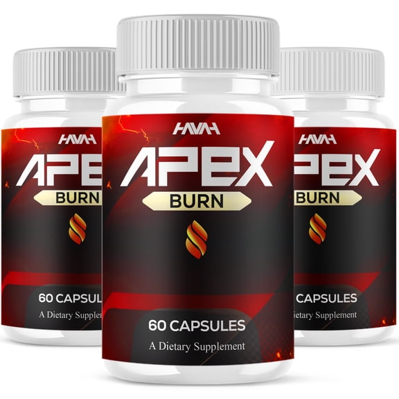 (3 Pack) Apex Burn Wellness Support, ApexBurn Weight Supplement (180 Capsules)