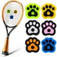 thumbnail image 1 of Queilt 6Pcs Tennis Racket Dampener Tennis Dampener for Racket Silicone Tennis Shock Absorber Cat Paw Tennis Racket Dampener Cute Pattern Tennis Accessories for Racket, 1 of 5