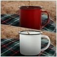 thumbnail image 2 of 2 Pcs Enamel Shot Glass Set Mini Camping Mug Metal Travel Coffee Cup, 2 of 6