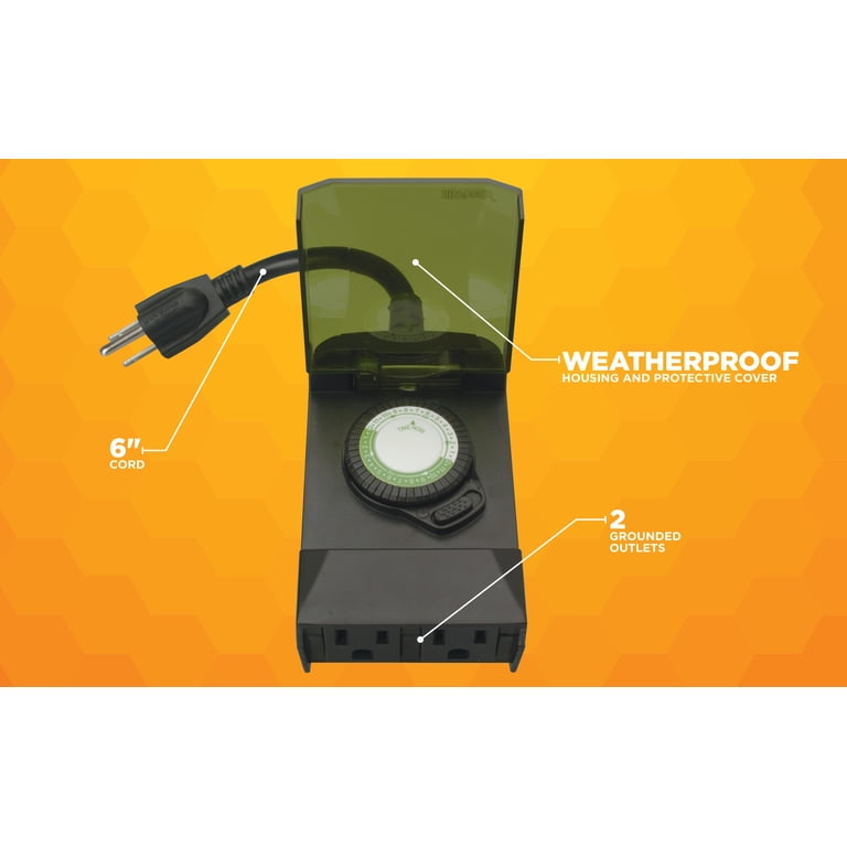 Woods Outdoor Mechanical 24-Hour Light Timer photo 3