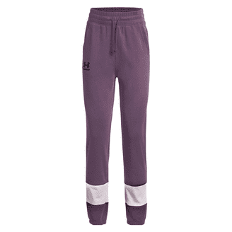 Women's Under Armour Rival Fleece Joggers Color: Fuchsia Dusk Size