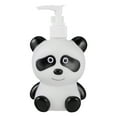 thumbnail image 1 of Dispensador de champú de botella de prensado de emulsión vacía de dibujos animados para niños Contenedor de líquido multifuncional adorable (Panda blanco negro, 300ML), 1 of 7