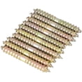 thumbnail image 1 of 10pcs Double Ended Pan Head Screws Stud Self Tapping Thread Screws Threaded Bolts Woodworking Furniture Connector Studs Rods 6*50mm, 1 of 4