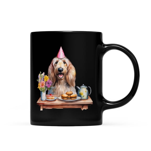 Happy Mother's Day Afghan Hound with Sweets and Flowers at a Picnic Mug Dog Lover Coffee Tea Cup - 13005