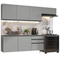 thumbnail image 1 of Cocina Integral Completa Modular Madesa Nice 260cm Gris, 1 of 10