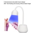 thumbnail image 5 of 24W Nail Polish Curing Lamp 365nm 405nm 360° Rotatable Gooseneck USB Plug-in Nail Gel Dryer White, 5 of 8