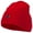 Red, variant on Mardi Gras Fleur de Lis Embroidered 8 Inch Knitted Short Beanie - Red OSFM