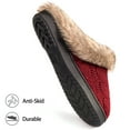 thumbnail image 5 of RockDove Women's Soft Yarn Cable Knitted Slippers Memory Foam Anti-Skid Sole House Shoes w/Faux Fur Collar, Indoor & Outdoor, 5 of 6