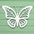 thumbnail image 2 of Outdoor Butterfly Wall Decor – PVC Butterfly Hanging Sculpture for Garden Yard, Patio, Shed, Fence, Balcony, Weatherproof Inside Outside Sign, 2 Foot, 2 of 11