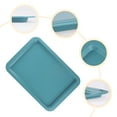 thumbnail image 3 of Baking Sheet Pan, Cookie Sheets for Oven Cooking, Warp Resistant Nonstick Cake Pan, Durable Sheet Pans for Baking, Roasting Green 1PCS, 3 of 6
