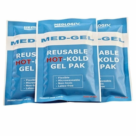Cramer Medlogix Med-Gel reusable HOT-Kold Gel Pak 4 x 6 Inch (One Dozen)