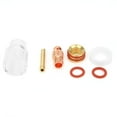 thumbnail image 3 of Kit de copa de vidrio para lente de gas de soplete de soldadura TIG-9/20 para pasador de tungsteno de 1/16 pulg., 3/32 pulg. y 1/8 pulg. de 1,6 mm, 3 of 10