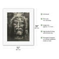 thumbnail image 2 of The Shroud of Turin (Sindone di Torino) - Turin Shroud (Sacra Sindone) - Vintage Religious Art by Secondo Pia c.1898 - Fine Art Rolled Canvas Print 11in x 14in, 2 of 4