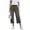#03 Green 【Mix, Match & Rotate: Stock Up on Daily Colors】, variant on Women's Soft Cotton Slim Fit Pants for Women, Mid Elastic Waist Stretchy Flattering, Button-Up Back Pocket, Summer Business Casual Daily Wear, Casual | TruHer,Black 2XL
