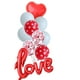 thumbnail image 2 of Juego de globos de aluminio con números rojos de 32 puldas para ración de fiestas de cumpleaños, bodas, 0, 1, 2, 3, 4, 5, 6, 7, 8 y 9 años, juguetes para niños, 2 of 6