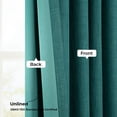 thumbnail image 6 of HPD Half Price Drapes Slate Teal Faux Linen Room Darkening Curtains for Bedroom & Living Room Curtains (1 Panel), Door & Window Curtains 84 inches long, Rod Pocket Curtains & drapes, 50W X 84L, 6 of 11
