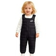 thumbnail image 5 of Letdown Toddler Kids Snow Ski Bib Overalls Jumpsuit Winter Trousers Warm Pants for Boys Girls (#03-Black,2-3 Years), 5 of 5