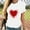 White-07, variant on LIBRCLO Womens Shirts for Valentine Printed Fashion Short Sleeve Round Neck T-Shirt, Casual Holiday Spring Top