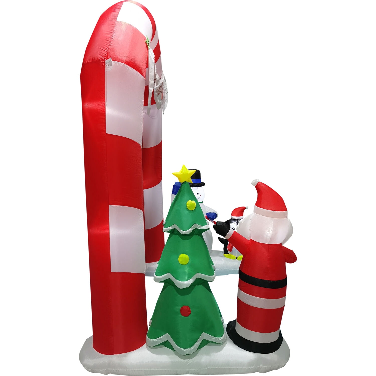 8ft Inflatable Candy Cane Arch w/ Lights