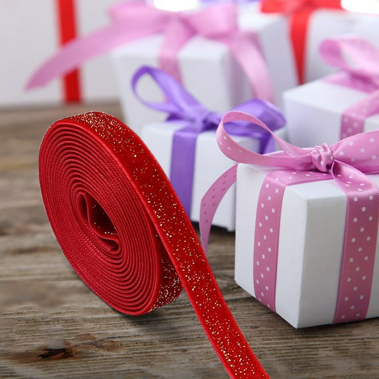 Realhomelove Gift Wrapping Ribbon,10 Yards Crimped Curling Ribbon Balloon  Ribbon Gift Wrap Ribbon Balloon String Shiny Wrapping Ribbon for Crafts