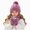 A10-Hot Pink, variant on Children Winter Casual Outing Hat Scarf and Gloves Set Knitted Winter Hat