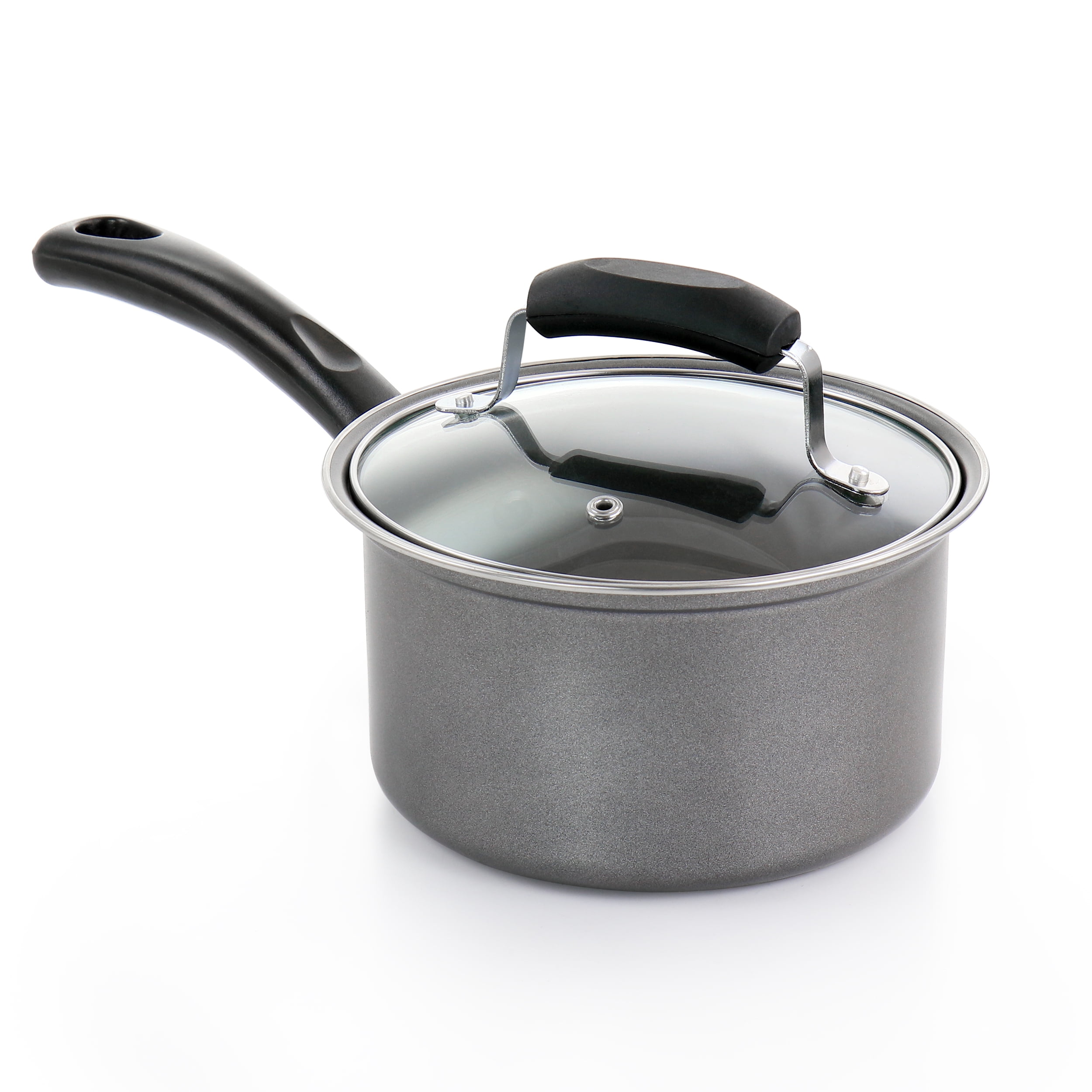 Gibson Everyday Highberry Non Stick Steel Breakfast Cookware, Set of 2, Charcoal, Kitchen Cooking Accessories