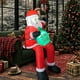 thumbnail image 1 of Papá Noel inflable navideño para decoración del hogar, novedoso Papá Noel inflable iluminado con luces LED para patio, césped y jardín, adaptador para, 1 of 8