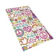 thumbnail image 2 of Sigee Peace Love and Dove Flower Power Print Superfine Fiber Towel Soft, Absorbent, Essential for Home and Travel ,Bath Sheets Bathroom Hand Towel 27.5x16 inches, 2 of 8