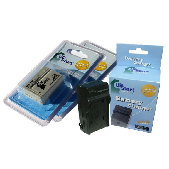 2x Pack - Canon SX50 HS Battery   Charger - Replacement for Canon NB-10L Digital Camera Battery and Charger (1000mAh, 7.4V, Lithium-Ion)