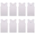 thumbnail image 2 of Buyless Fashion Girls Tank Tops - Sleeveless Cami Tanks Cotton Undershirts for Dance Gymnastics, Kids & Toddler Size (8 Pack), 2 of 7