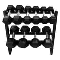 thumbnail image 2 of Gimpack Set de Mancuernas Hexagonales con Rack – 91 kg Totales, Mancuernas de 4, 6, 8, 12.5 y 15 kg, Revestimiento de Caucho y Rack de Acero Resistente, 2 of 10