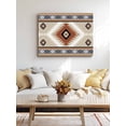 thumbnail image 4 of Brown Gray Boho Wall Art for Living Room,Canvas Picture Wall Decor for Bathroom Bedroom,Southwestern Ethnic Abstract Geometric Painting Artwork for Office Kitchen Hallway Dining Room Decor 16"x20", 4 of 8