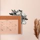thumbnail image 2 of Adorno para puerta de Halloween, 6 piezas de telaraña de metal con forma de calabaza negra para decoración de esquinas de puertas, letrero de esquina de puerta de Halloween para decoración de puertas, 2 of 7